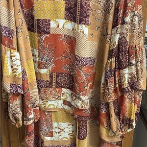 Cato Patchwork Paisley Blouse